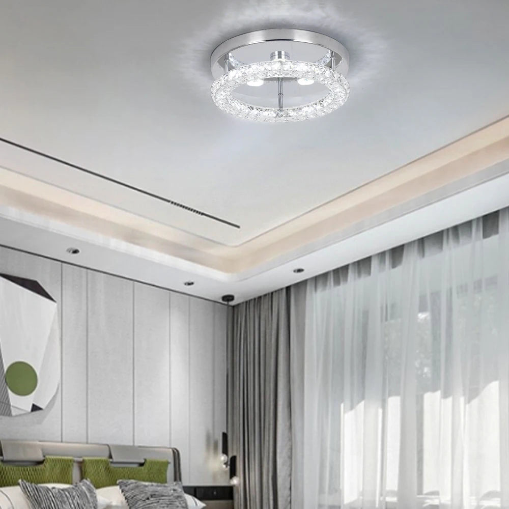 VETRULUS Crystal Chandelier Pendant Ceiling Light For Modern Home