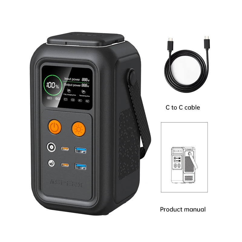 CTOLITY 200W Power Station 192Wh LiFePO4 Portable USB-C Charger