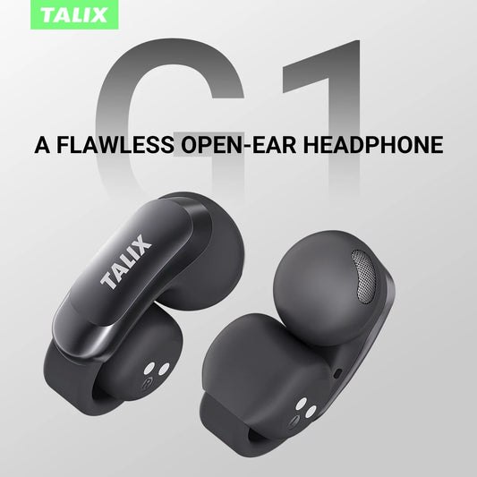 Talix AuraHalo G1 Open-Ear Earbuds Noise Cancelling Bluetooth 5.3