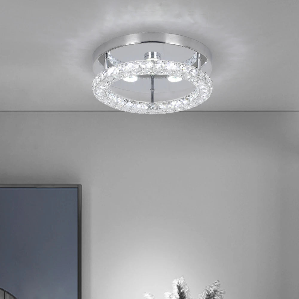 VETRULUS Crystal Chandelier Pendant Ceiling Light For Modern Home