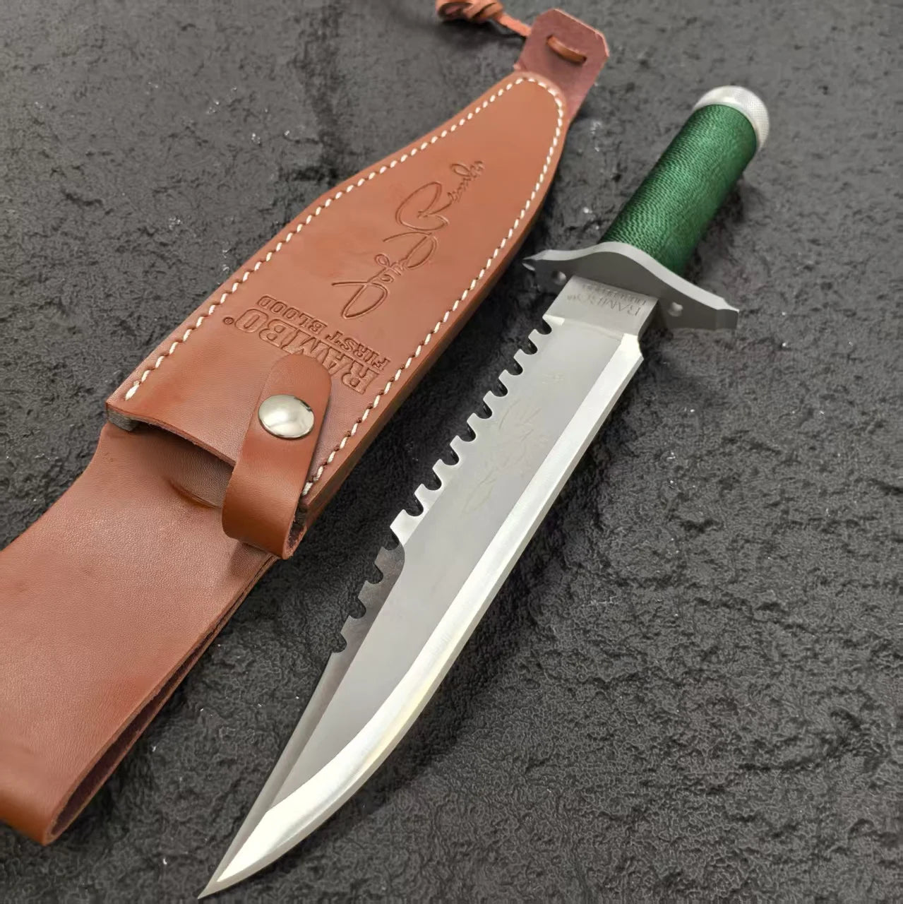 Gdekls DIY Supplies Stainless Steel Fixed Blade Outdoor Knife With Sheath