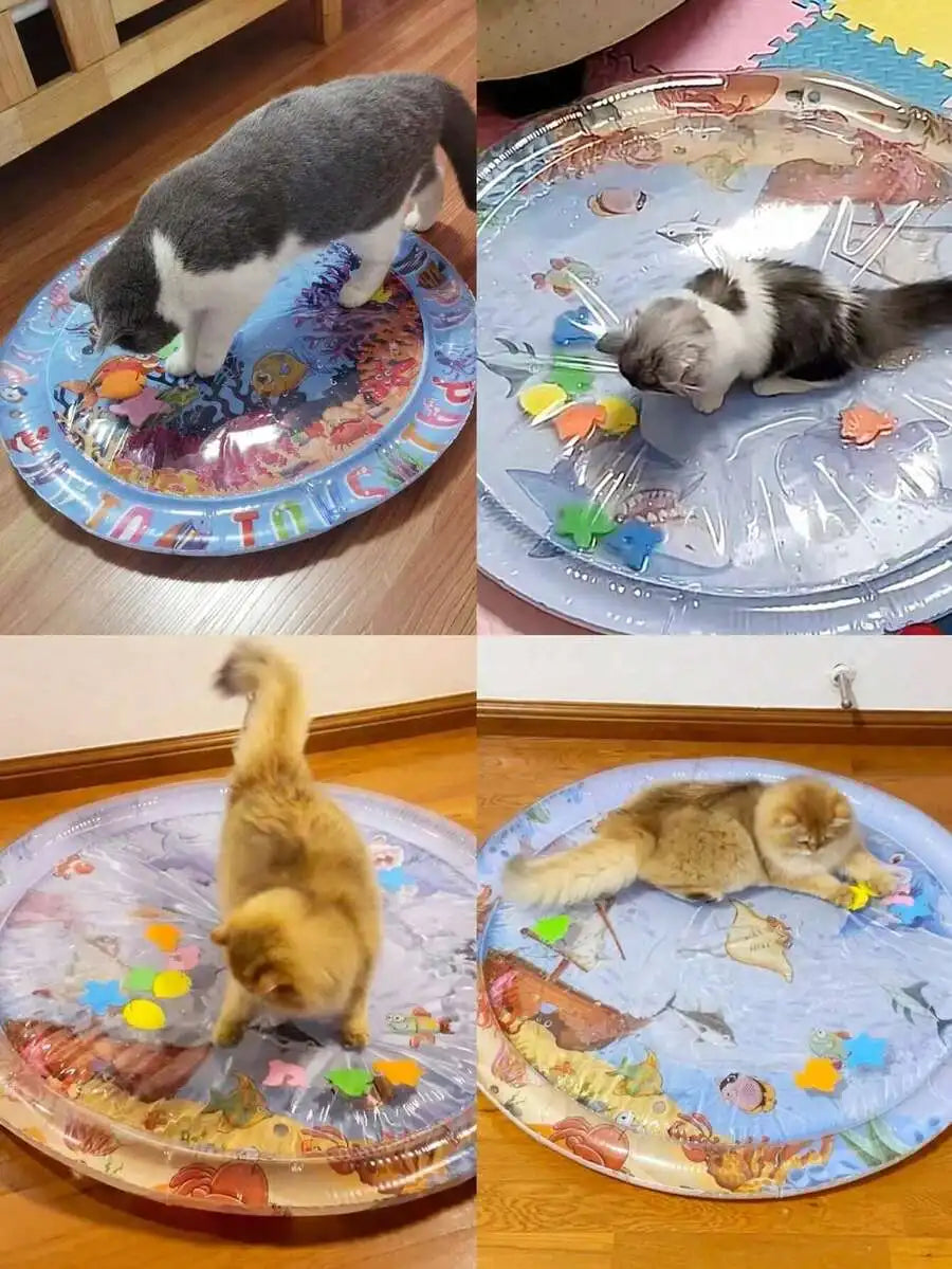 Inflatable Pet Cooling Water Play Mat for Cats and Dogs