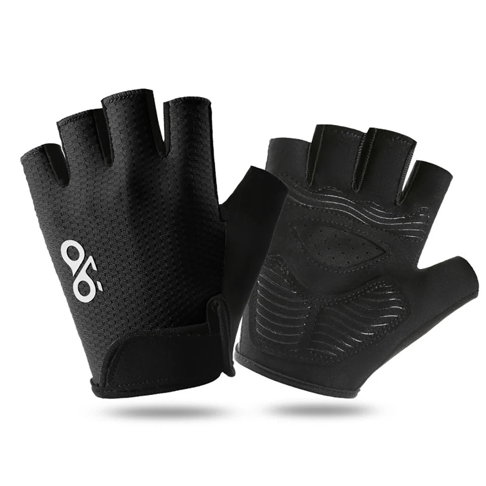 Summer Cycling Half Finger Gloves Breathable Non Slip Shock Absorbing