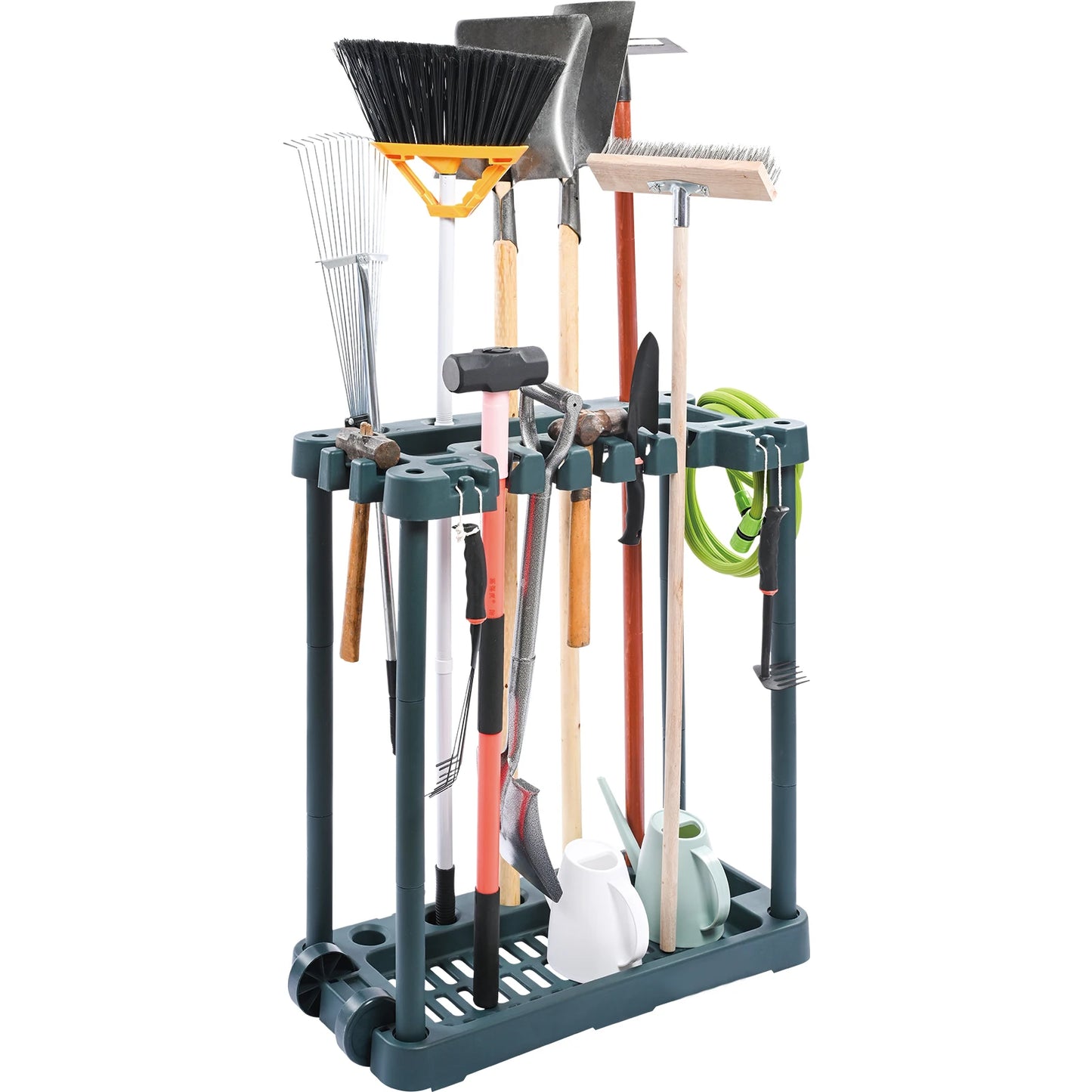 SucceBuy Yard Tool Organizer Rack for Garage