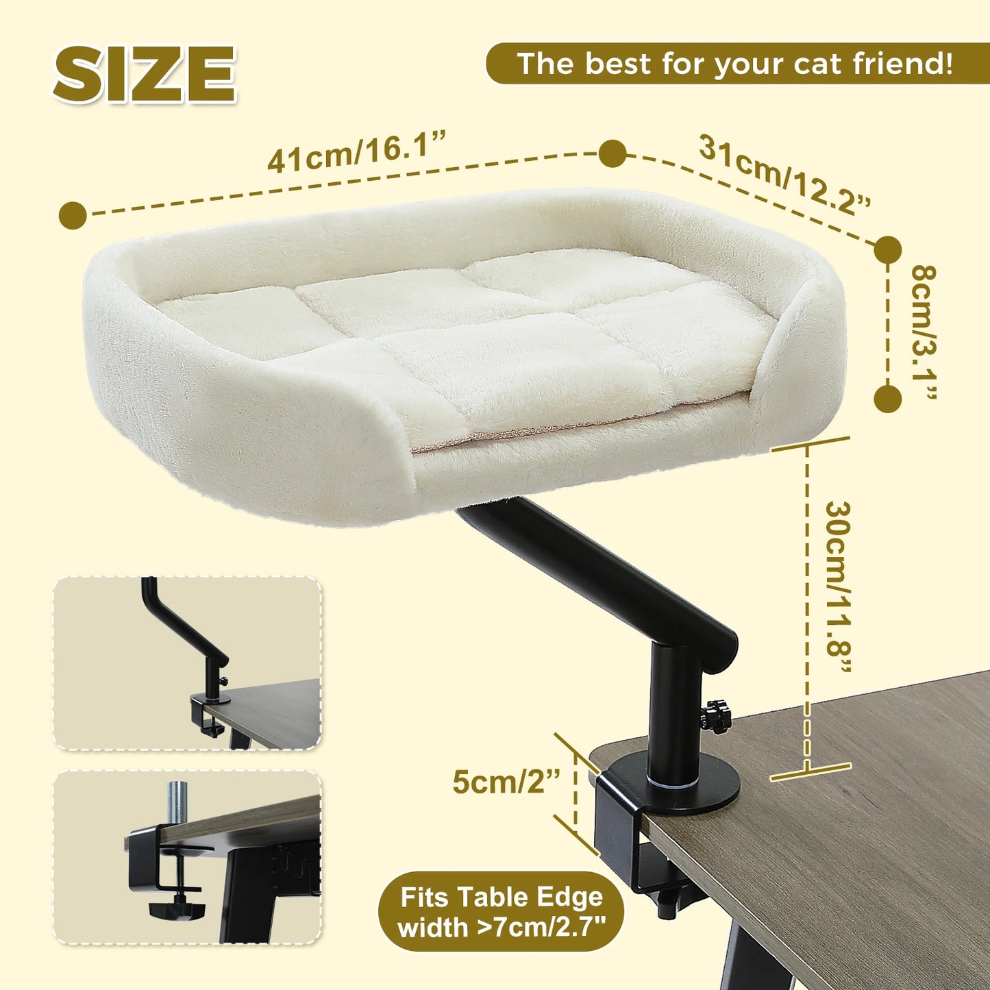 PAWZ Road Cat Desk Bed 360 Degree Rotatable Stand Indoor