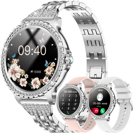 INNOFOVO Women's Smart Watch Touchscreen Fitness Tracker With Calls