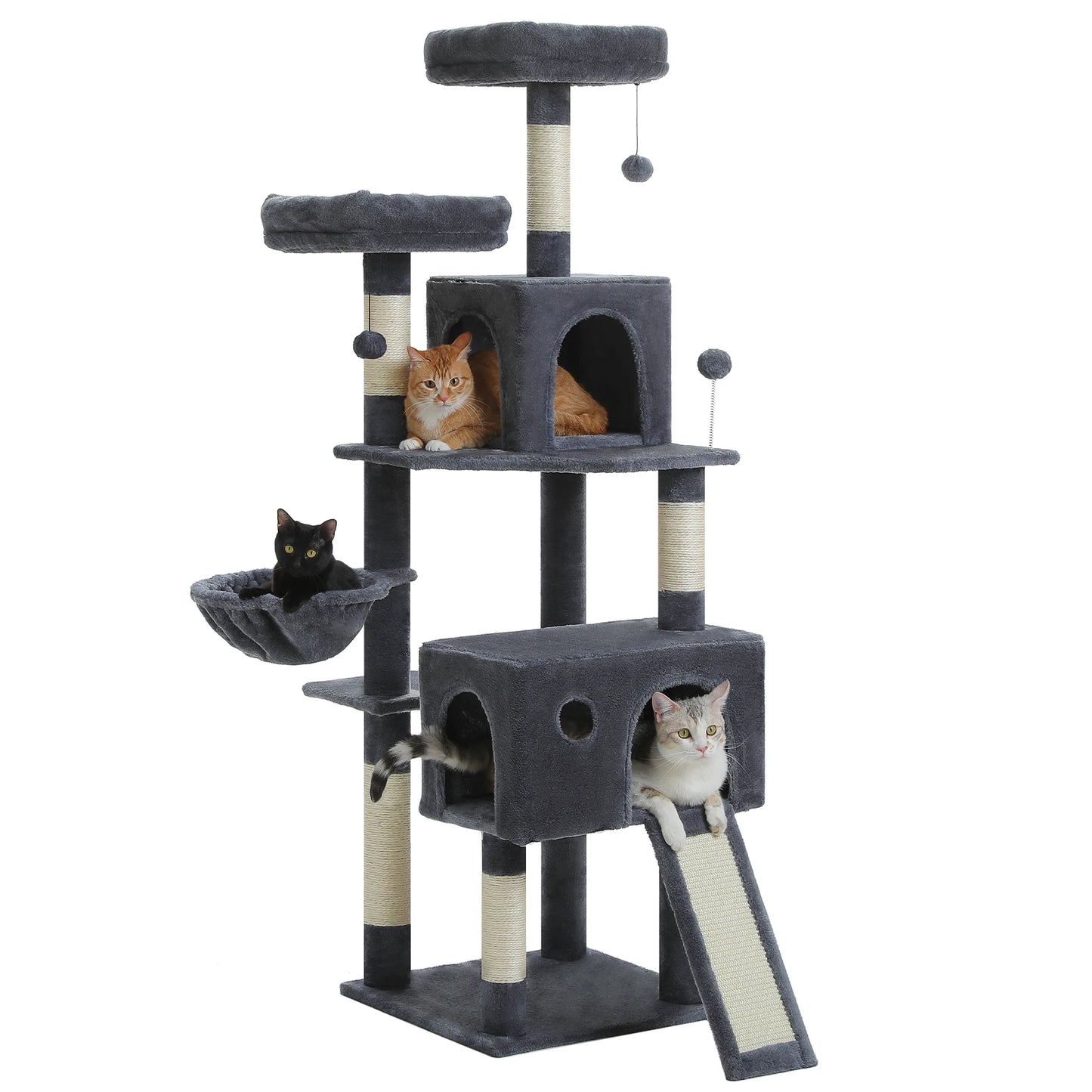 PAWZ Road Multi-Level Cat Tree Tower With Sisal Scratching Post