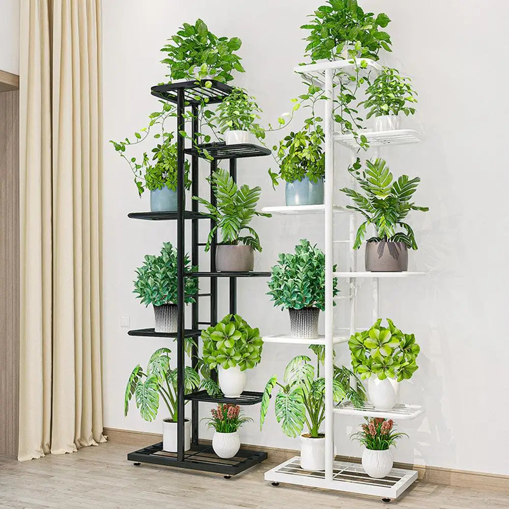 Twister.CK 8-Tier Garden Plant Stand Metal Tiered Shelf Rack