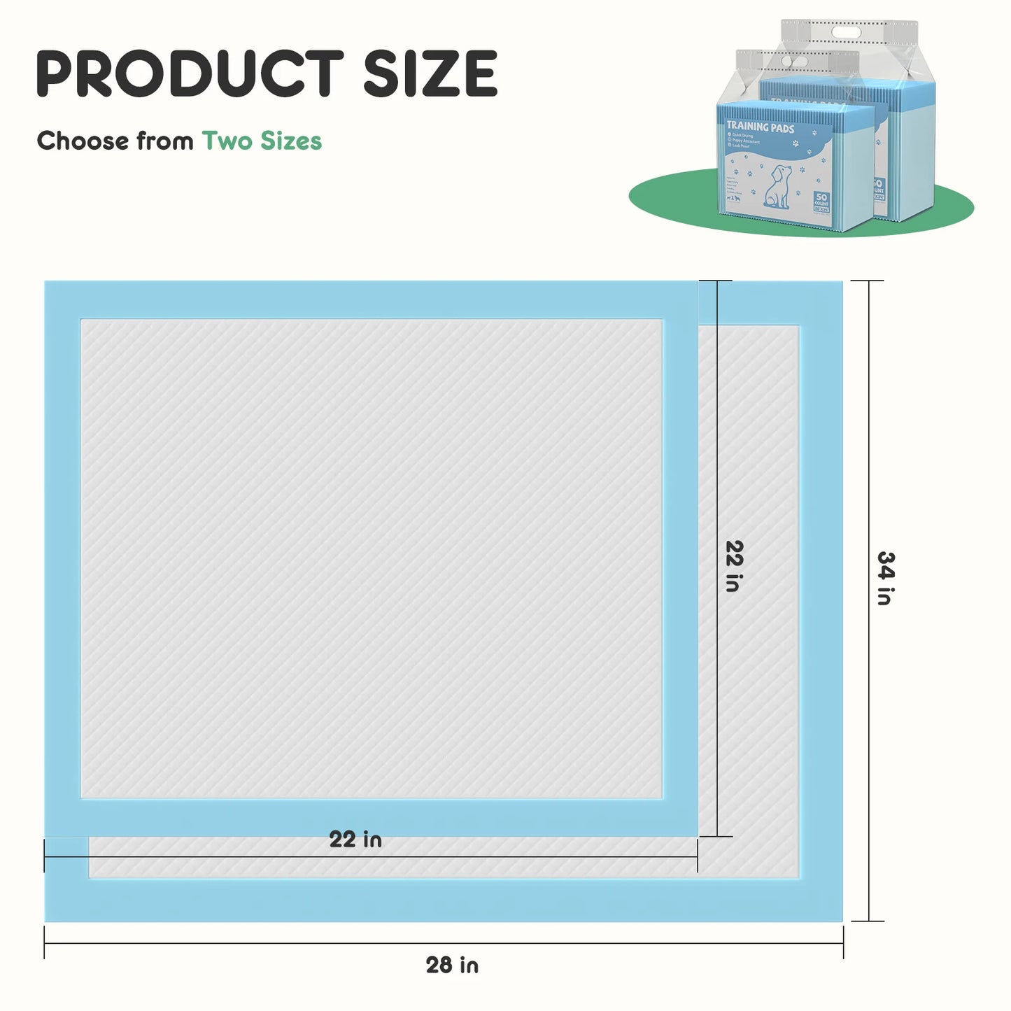 JHK 150 Count Disposable Underpads Super Absorbent Leakproof Pads