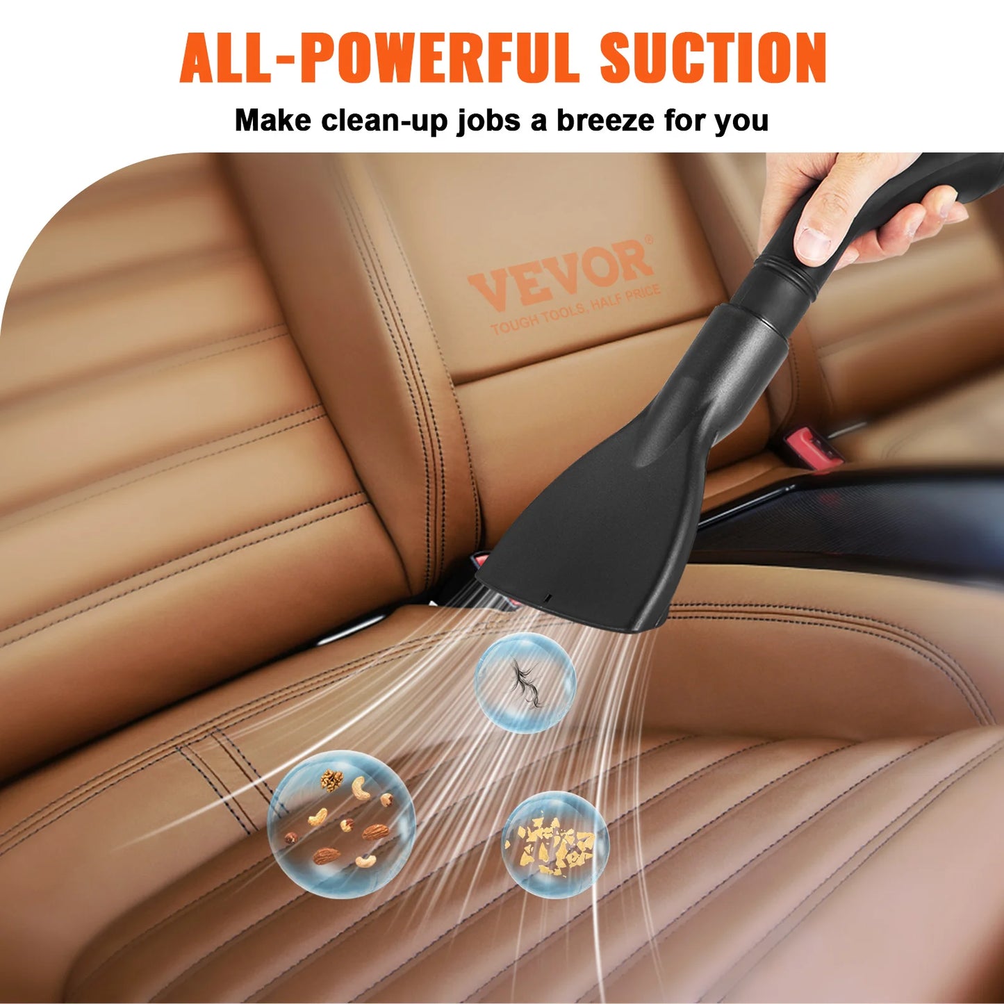 SucceBuy Wet Dry Vacuum 2.5 Peak HP 3in1 Portable Shop Vacuum