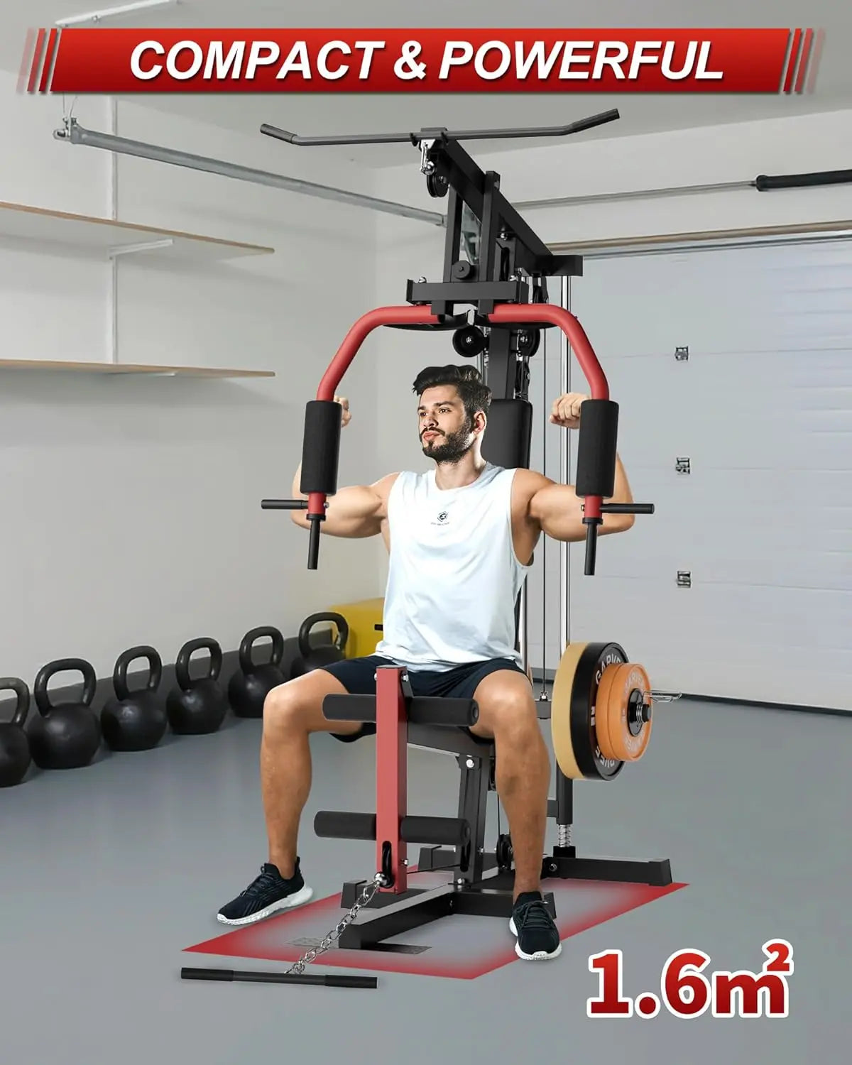 HiMISS Home Gym Machine For Full Body Strength Training System
