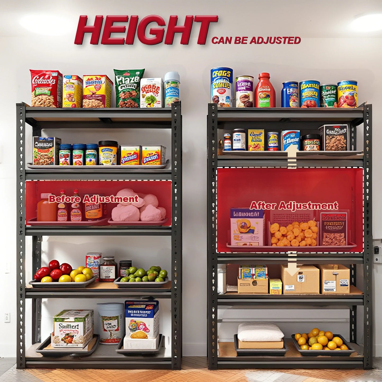 Heavy Duty Garage Shelving Unit With 2000 Lbs Capacity
