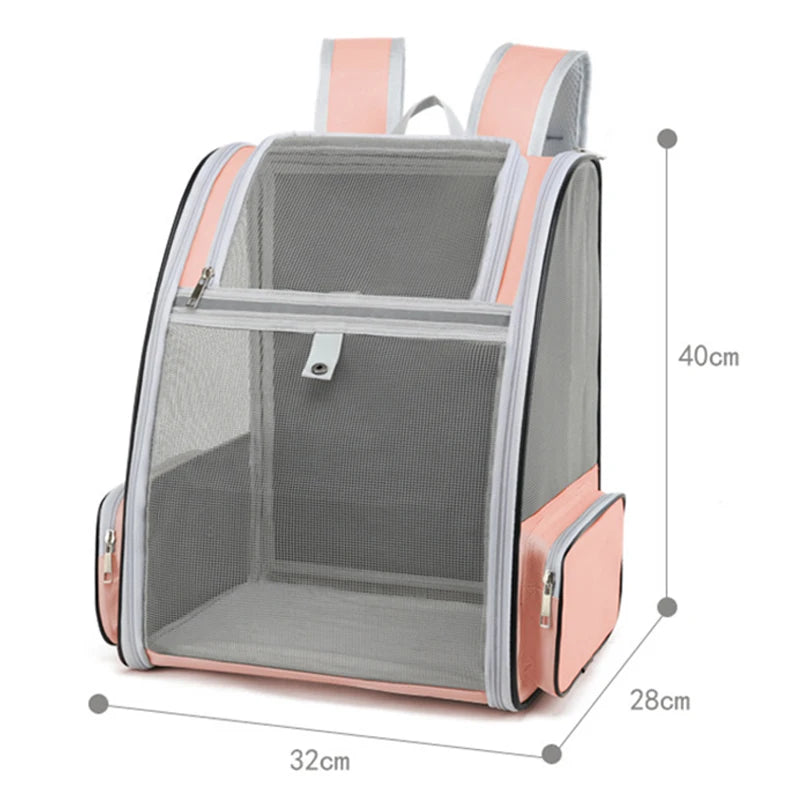 Breathable Cat Carrier Backpack For Cats And Small Dogs Travel