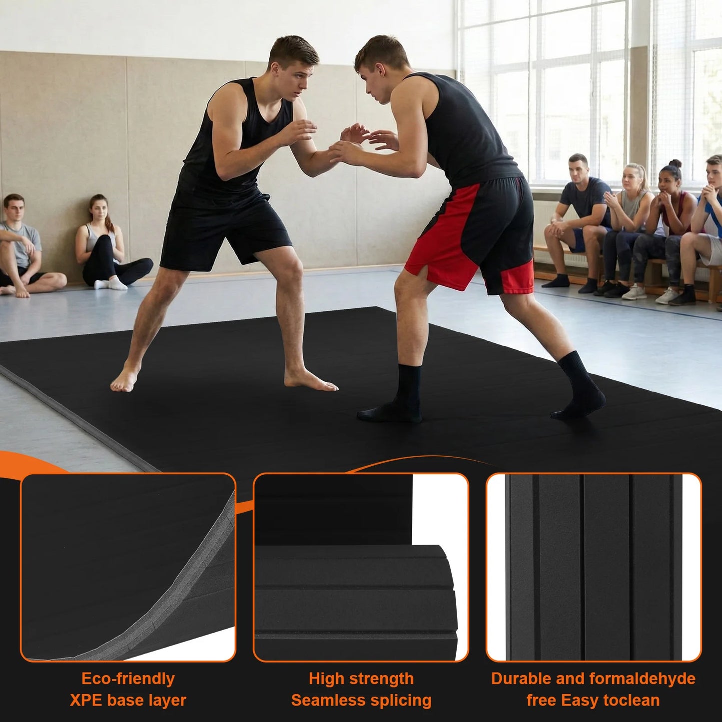 Thick Indoor Gymnastics Exercise Mat With Non Slip Surface