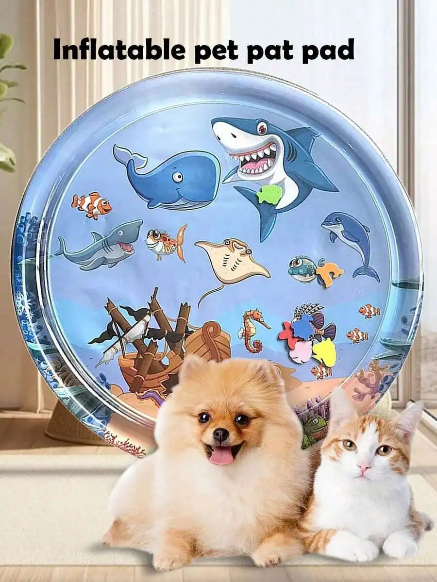 Inflatable Pet Cooling Water Play Mat for Cats and Dogs