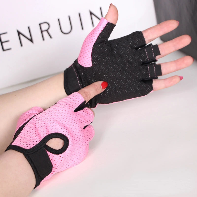 Weight Lifting Gloves Half Finger Breathable Non Slip Gel Pad
