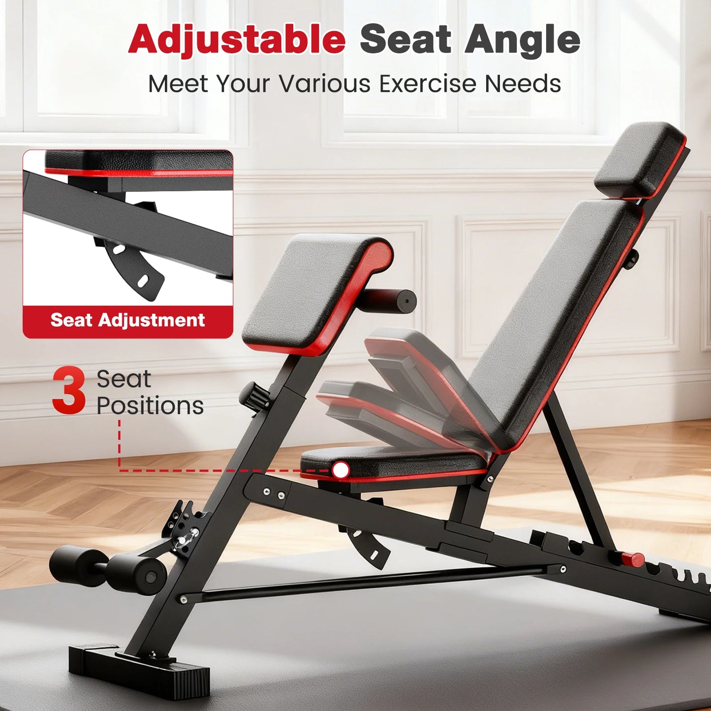 NONE Multifunctional Dumbbell Bench Roman Chair Foldable