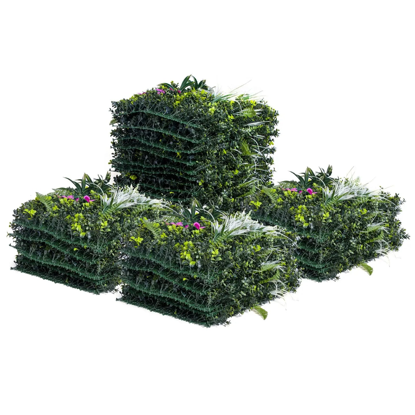 Artificial Boxwood Grass Wall Panels 12 Pack Indoor Outdoor Decor