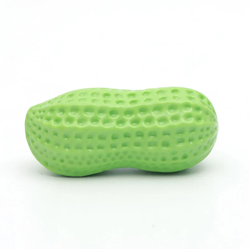 Peanut Shaped Dog Chew Toy Squeaking For Teeth Cleaning
