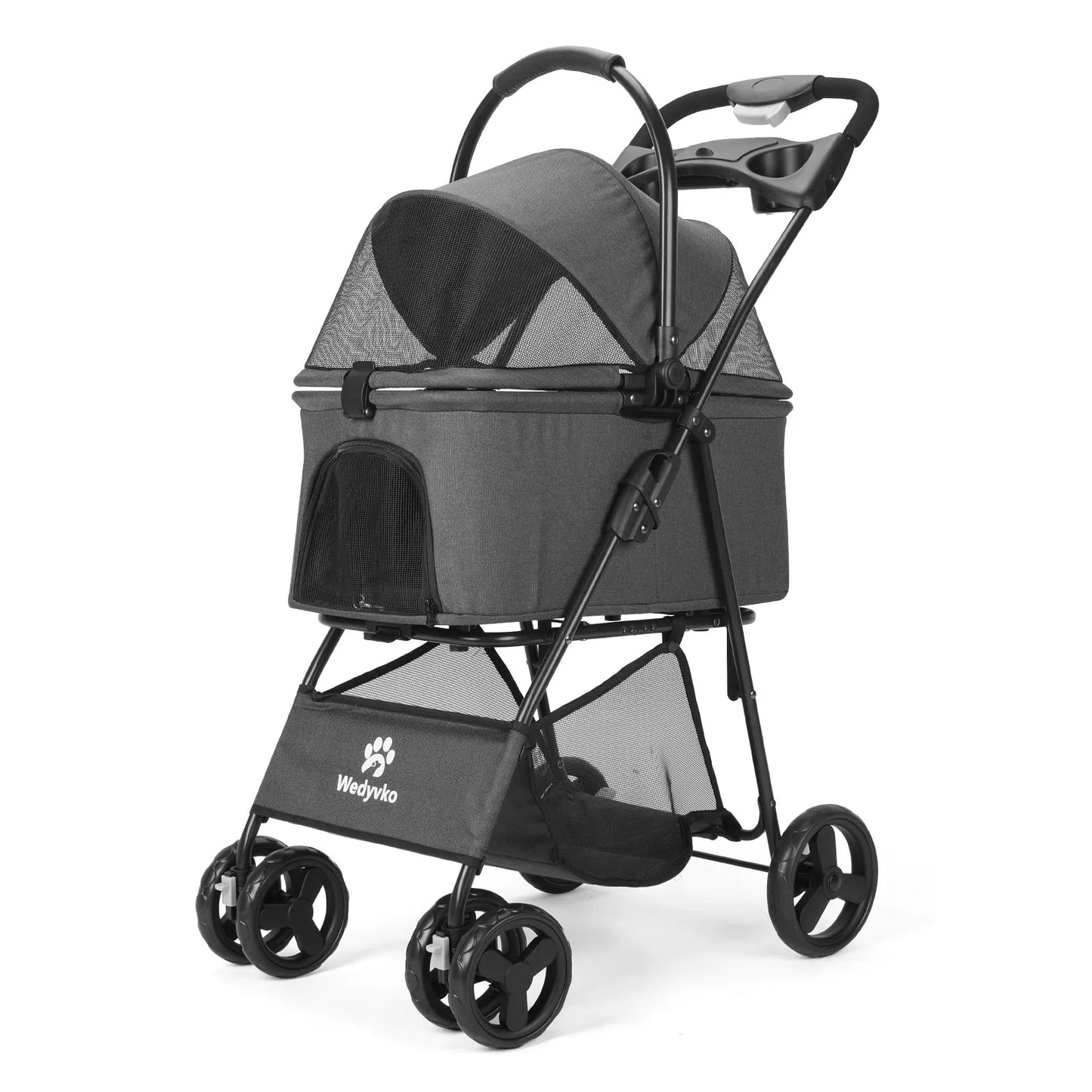 3-in-1 Pet Stroller With Removable Carrier