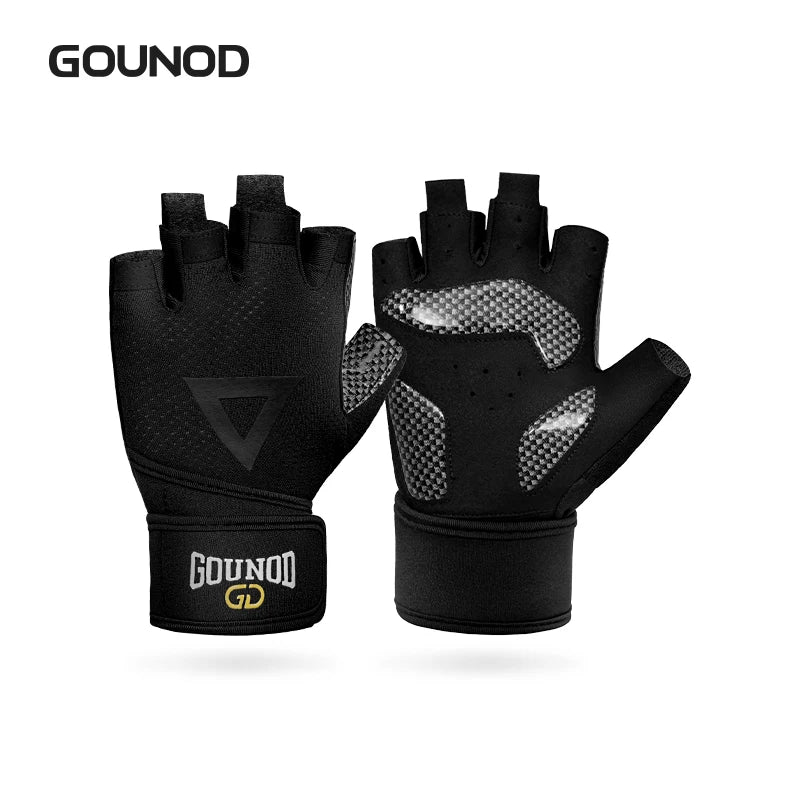 GOUNOD Weightlifting Gloves Breathable Anti Slip Wrist Support