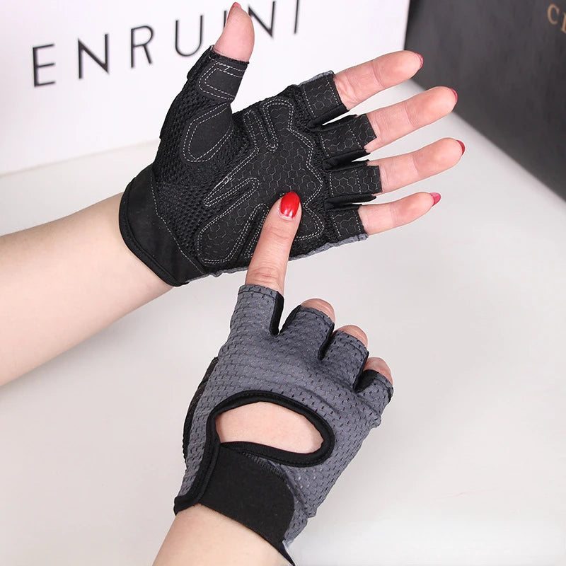 Weight Lifting Gloves Half Finger Breathable Non Slip Gel Pad