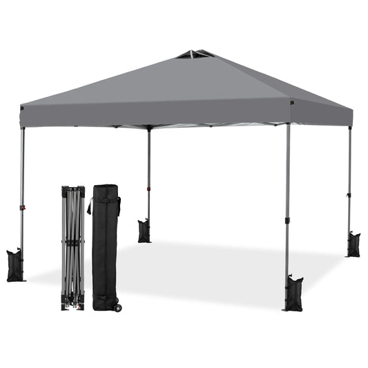 JHK Pop Up Canopy Tent Outdoor Sun Shelter Rolling Carry Bag