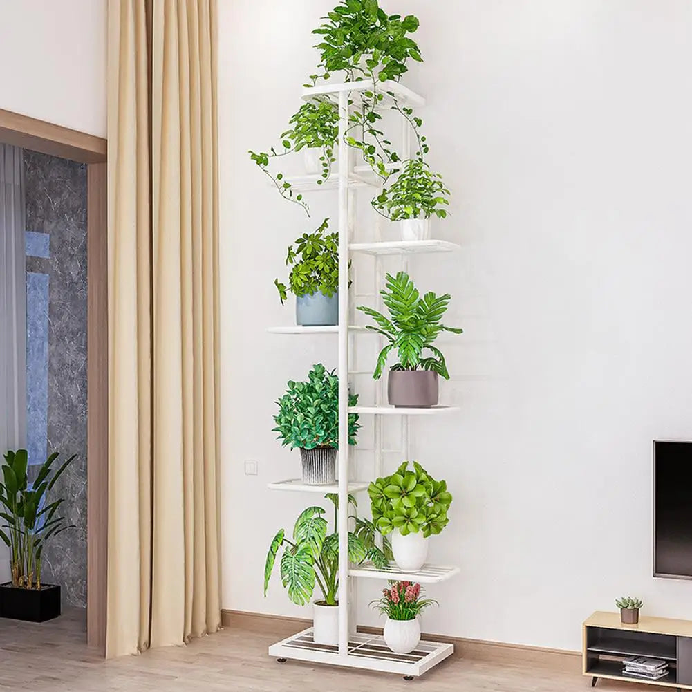 Twister.CK 8-Tier Garden Plant Stand Metal Tiered Shelf Rack