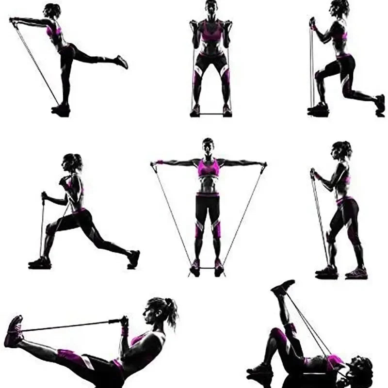 Resistance Bands With Handles For Home Gym Exercise Training