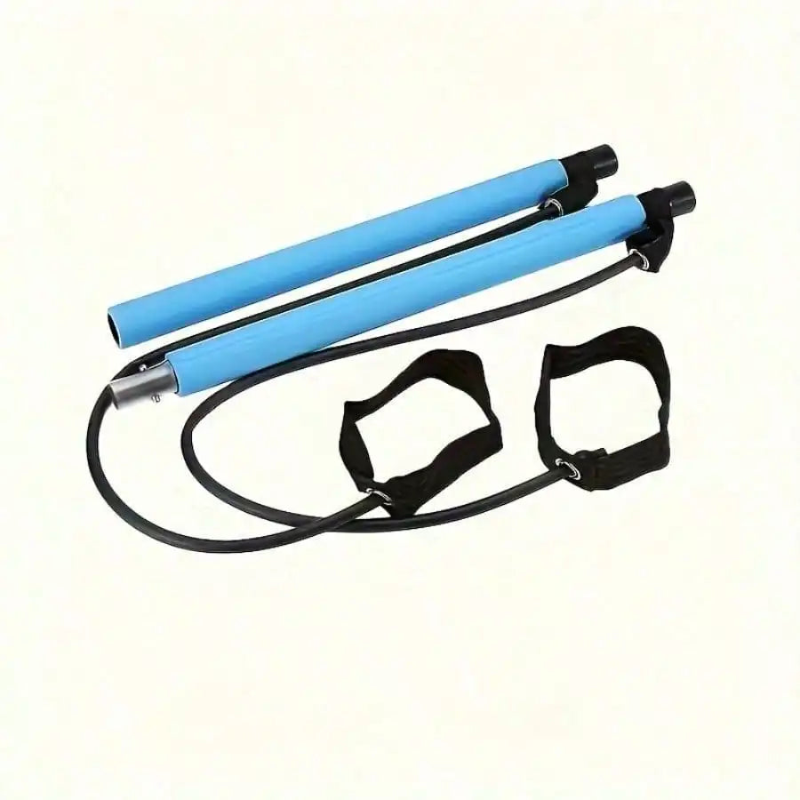 Pilates Bar Set With Resistance Bands Stainless Steel Fitness Equipment