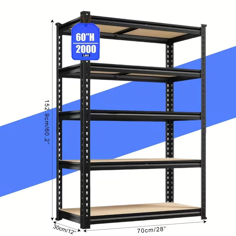 Heavy Duty Garage Shelving Unit With 2000 Lbs Capacity