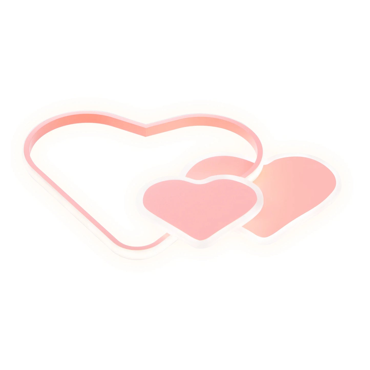 Heart Shaped LED Ceiling Lamp With Remote Control Light
