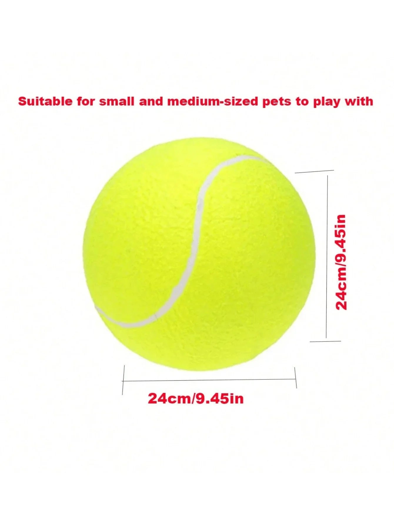 Durable 9.5 Inch Bouncy Dog Tennis Ball For Training