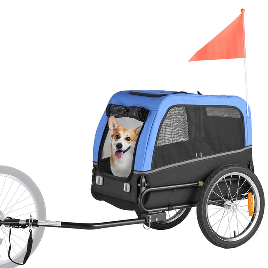 SucceBuy Folding Dog Trailer For Small And Medium Dogs