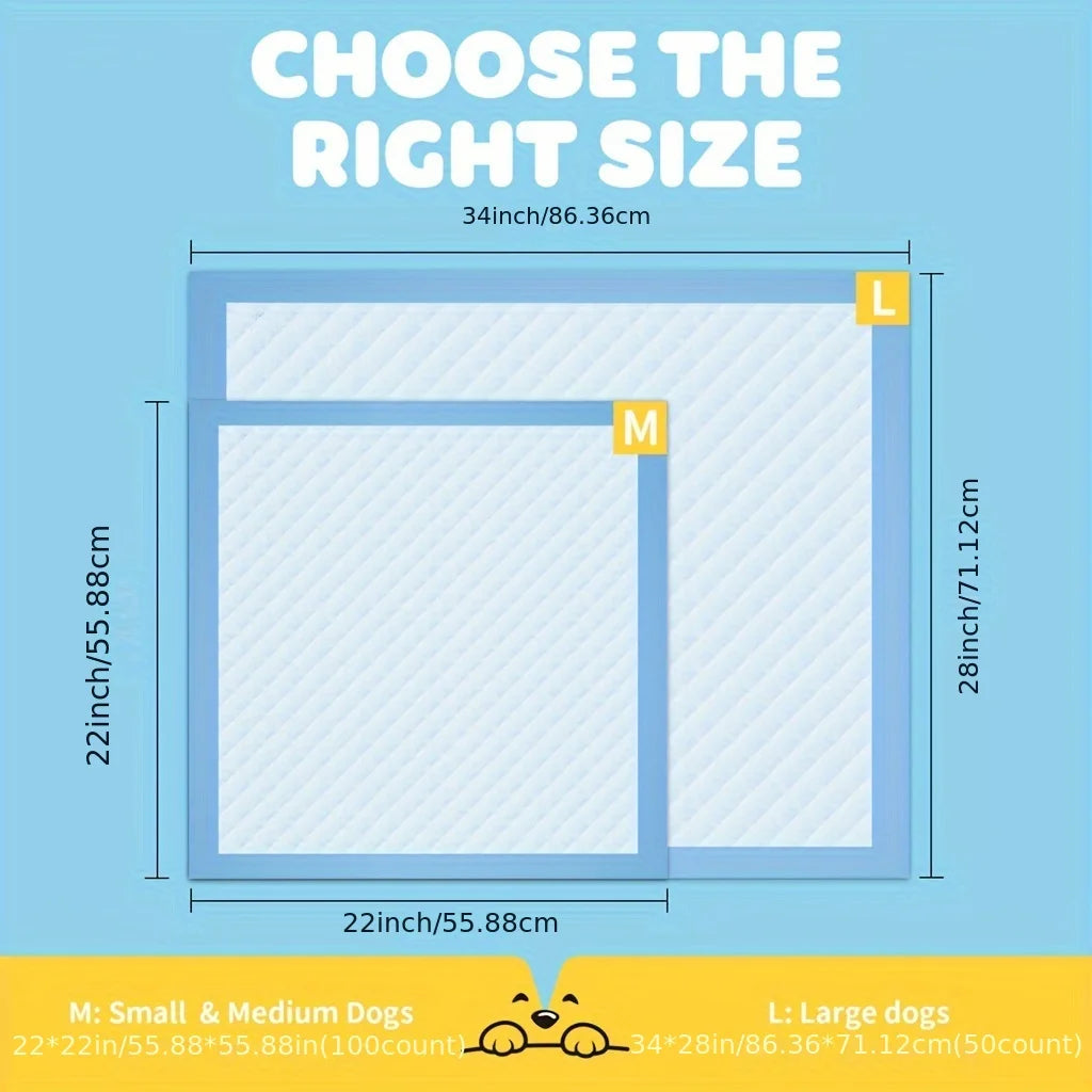 Disposable Dog Pee Pads For Training And Potty Odor Control