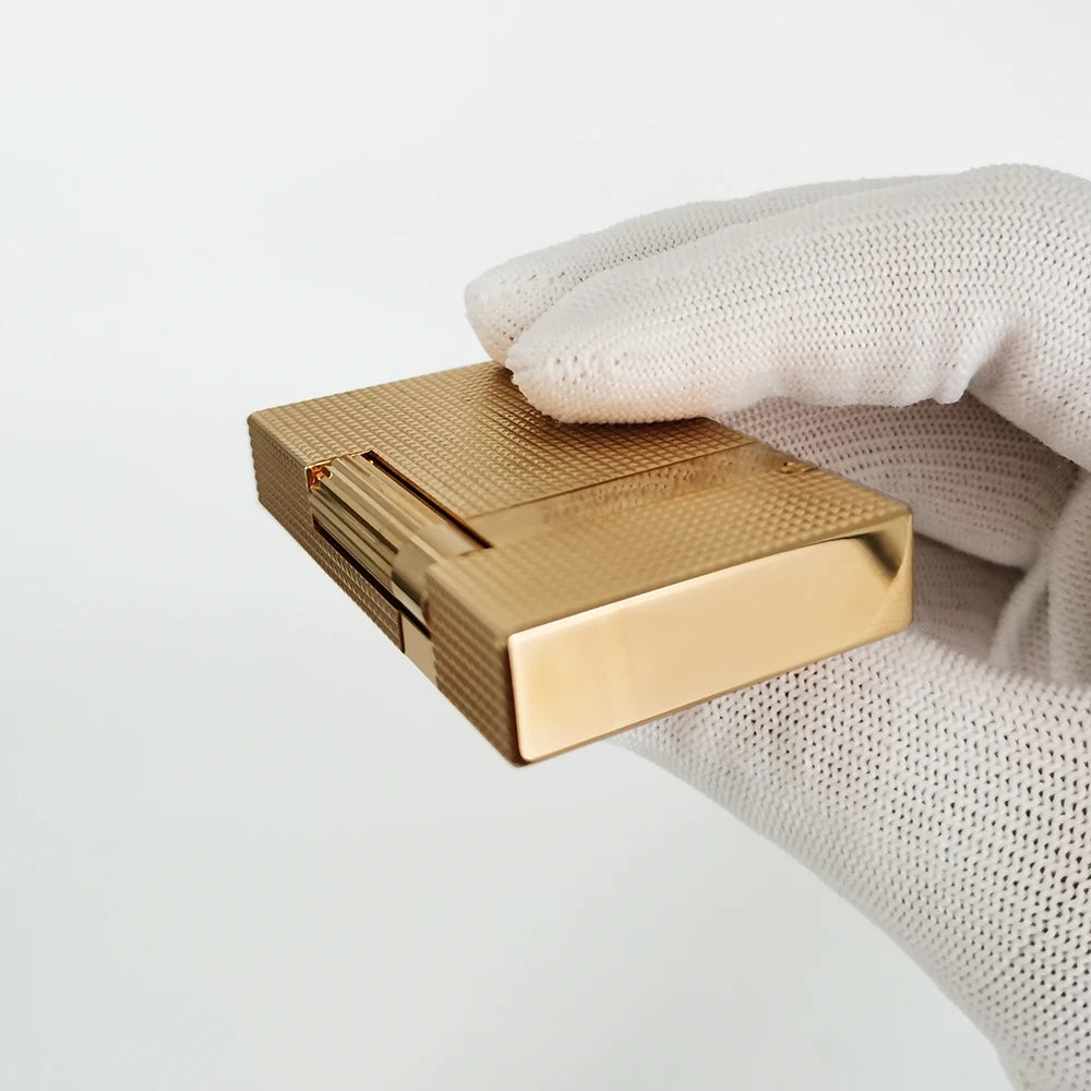 JTDUNANT Classic Brass Cigarette Lighter Butane Flame Gift