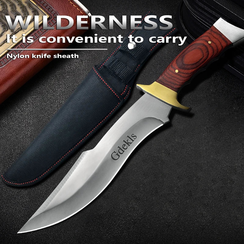 Gdekls Outdoor Tactical Knife With Durable 440C Blade