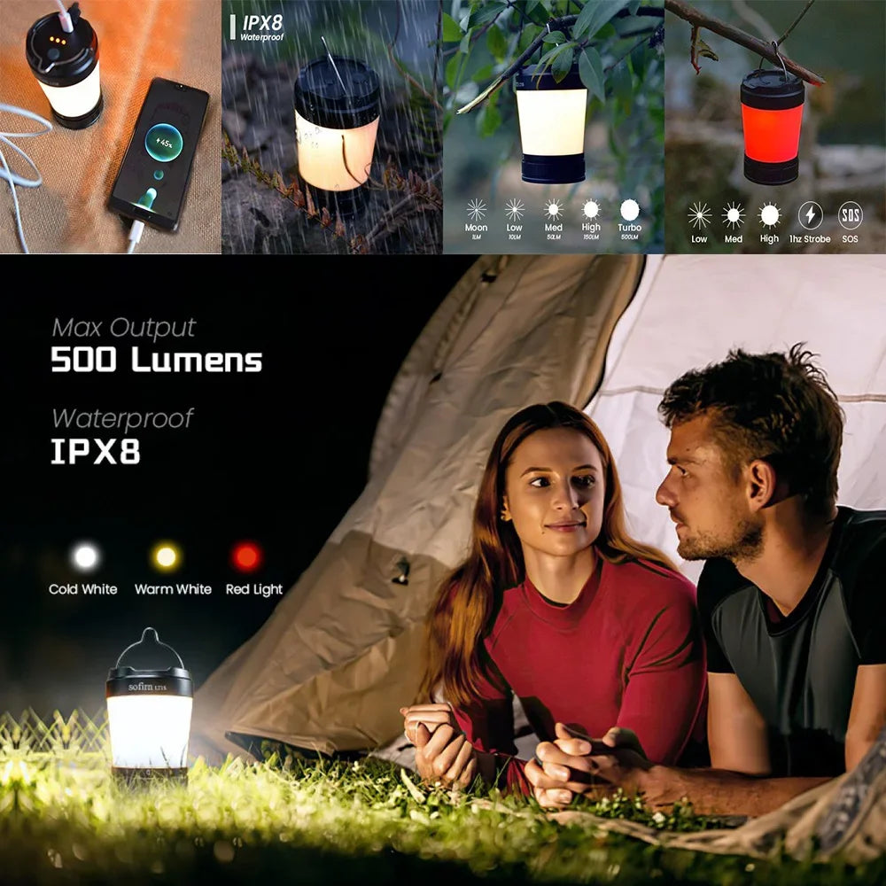 Sofirn LT1S Camping Light With USB C Rechargeable Torch