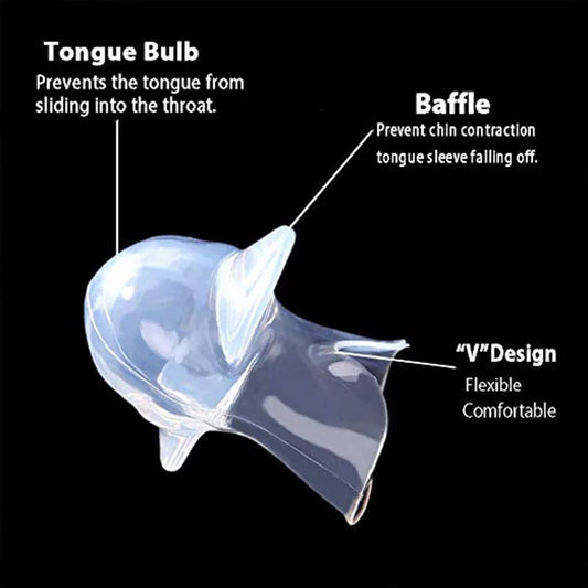 Anti Snore Mouthpiece Tongue Retainer For Sleep Apnea