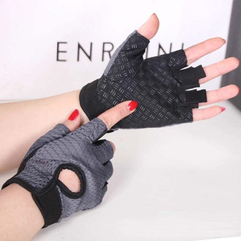 Weight Lifting Gloves Half Finger Breathable Non Slip Gel Pad