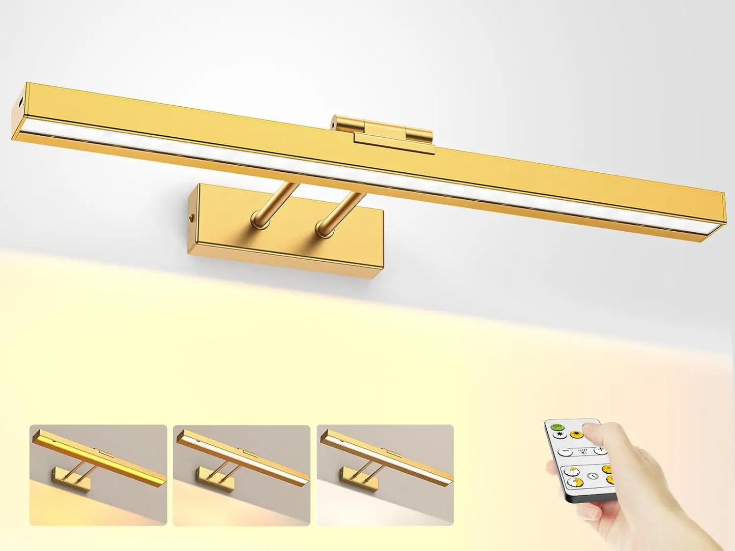 PRTILOUD Wireless Art Light For Paintings Dimmable Picture Light