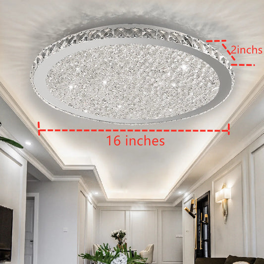 LOYALHEARTDY Modern Crystal Ceiling Light Pendant Lamp With LED Chandelier