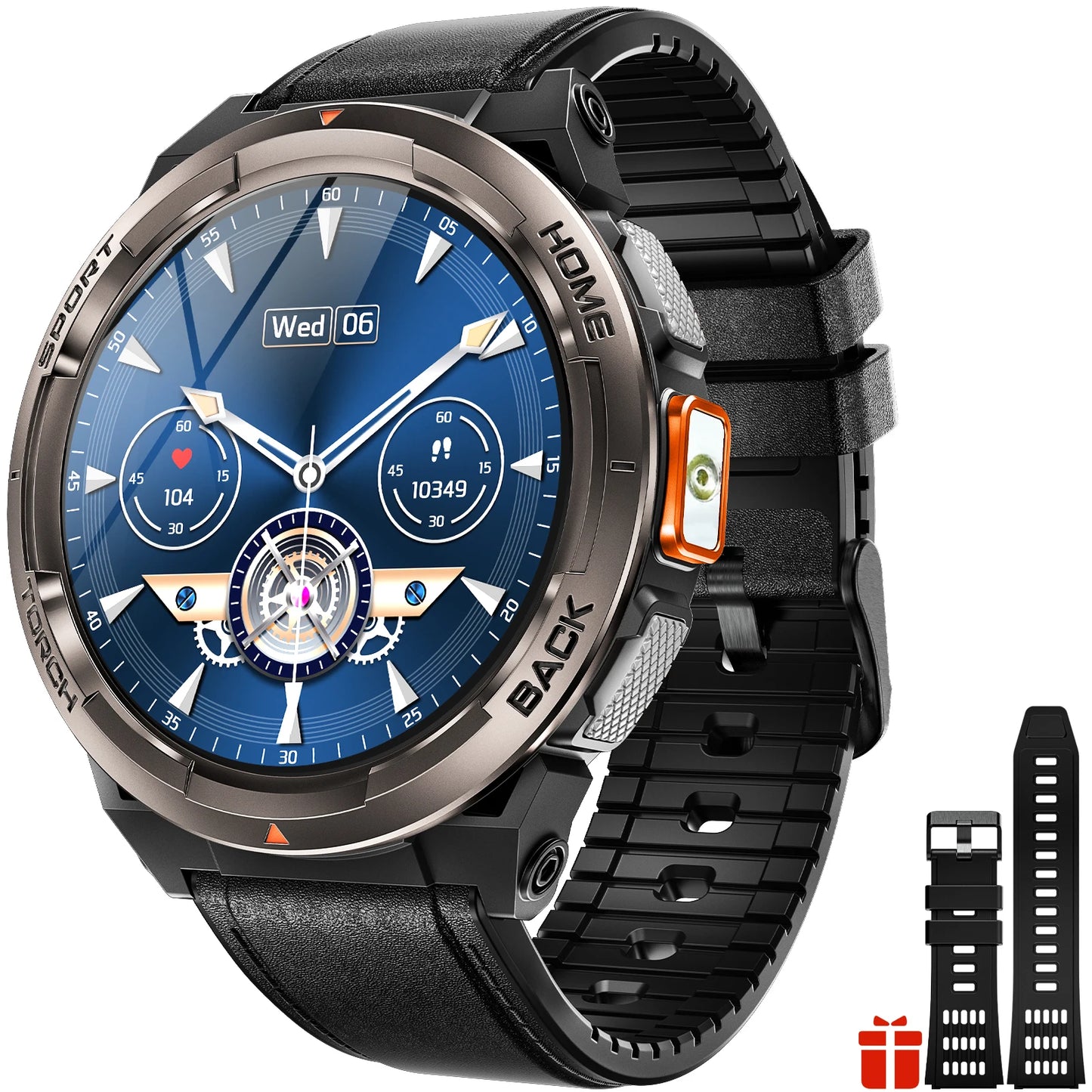 EIGIIS KE5 Smartwatch 3ATM Waterproof Compass Altimeter Barometer