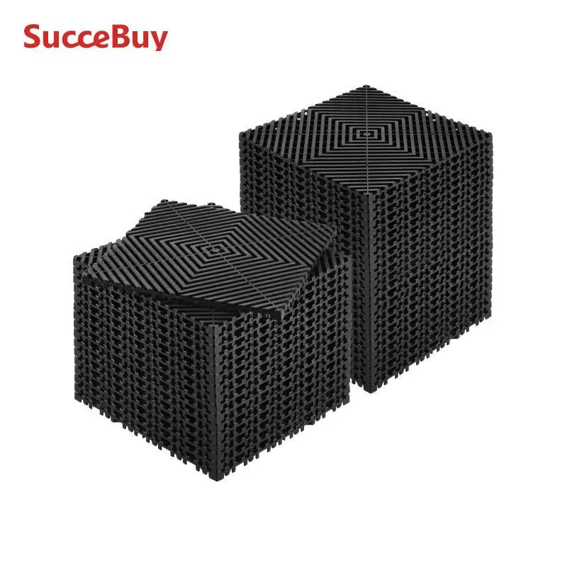 SucceBuy Interlocking Drainage Mat Non Slip PP Floor Mats