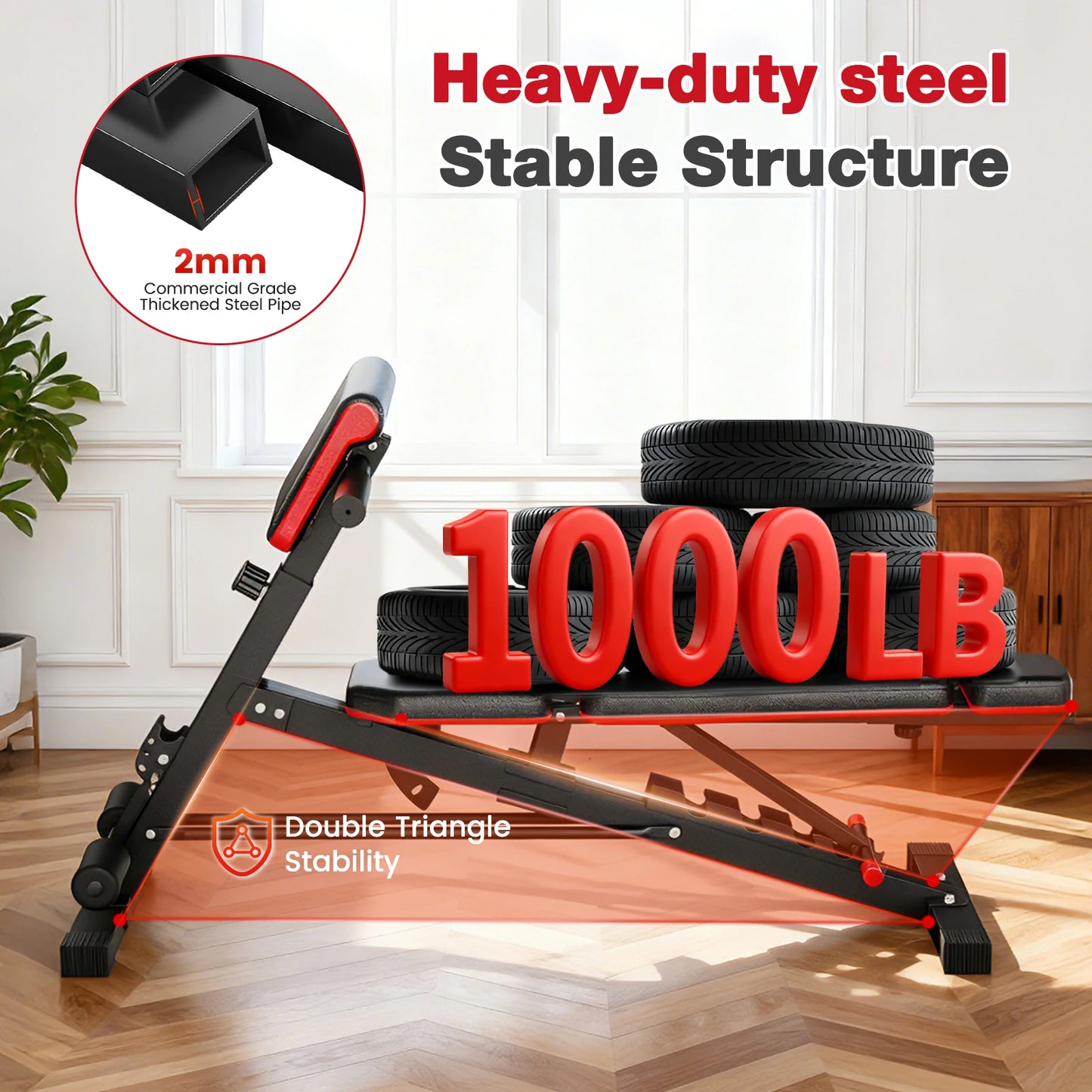 NONE Multifunctional Dumbbell Bench Roman Chair Foldable