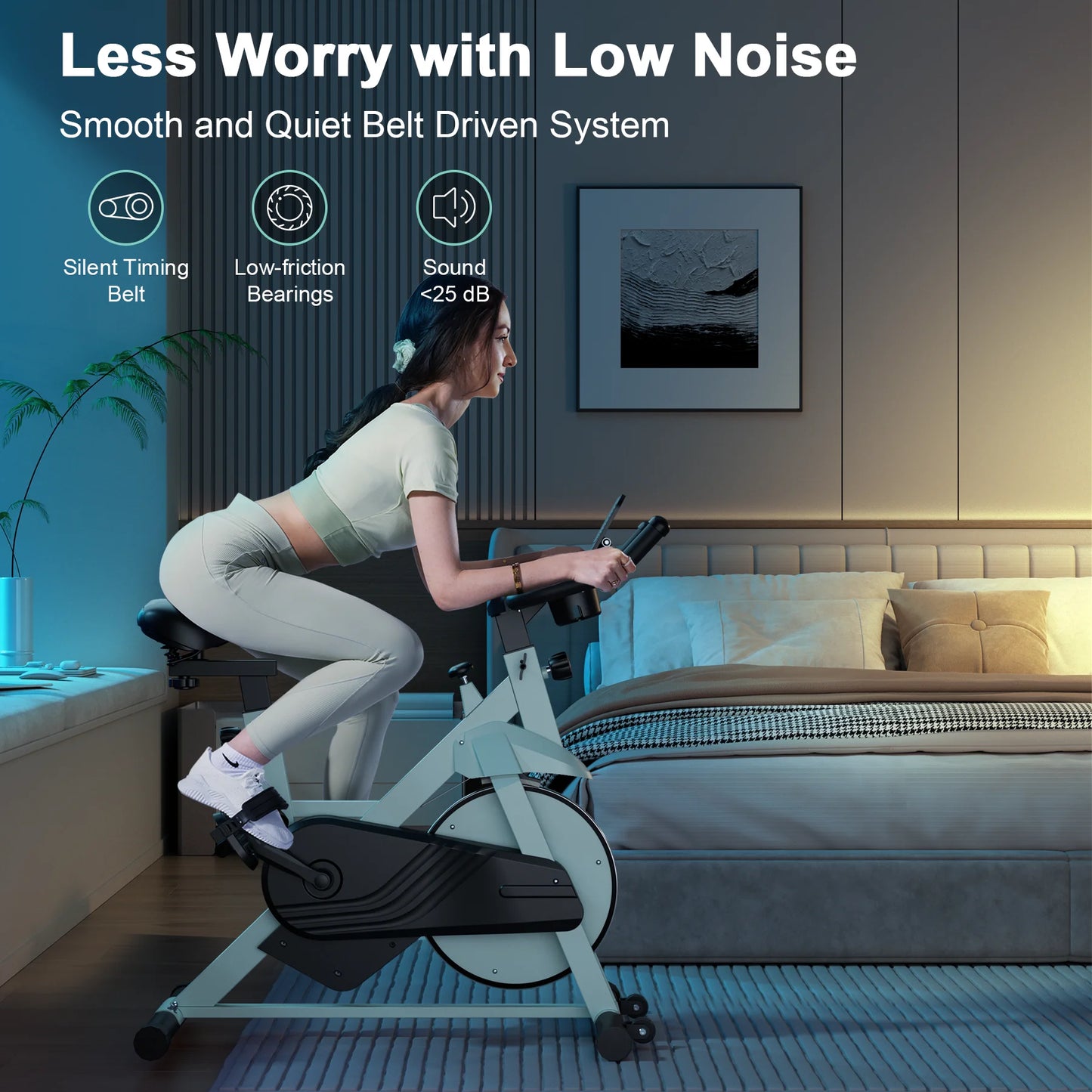 Superun Exercise Bike 32 Level Magnetic Resistance Stationary Home