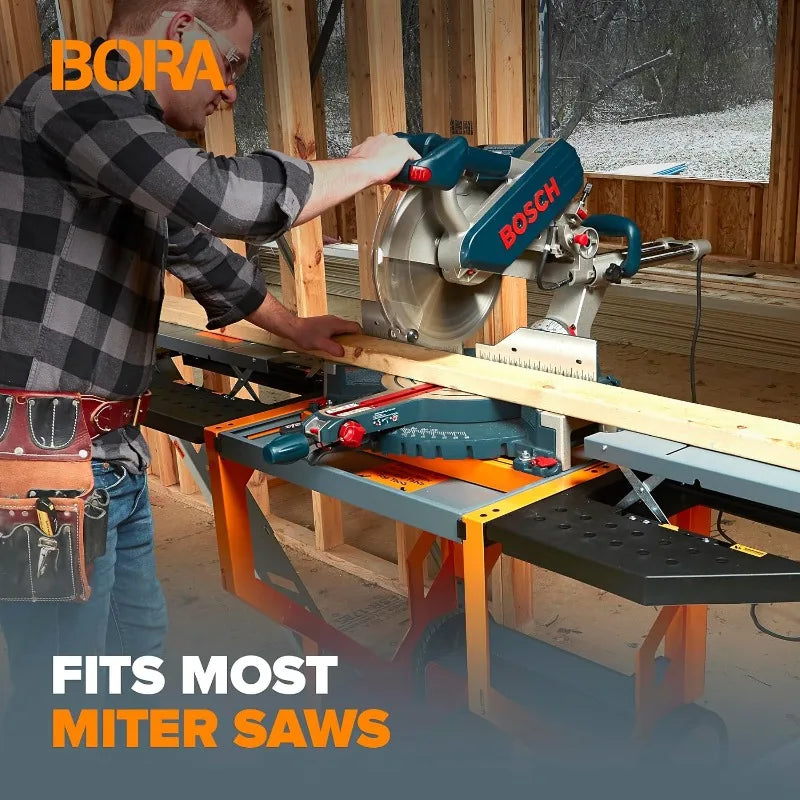 Portamate PM-8000 Miter Saw Stand Work Station for Professionals