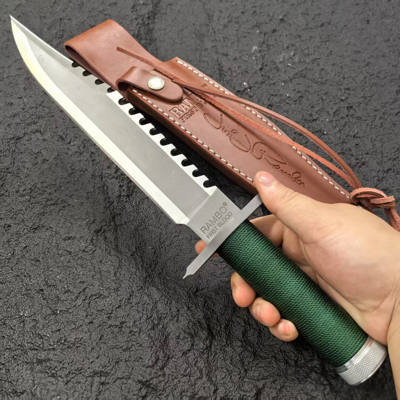 Gdekls DIY Supplies Stainless Steel Fixed Blade Outdoor Knife With Sheath
