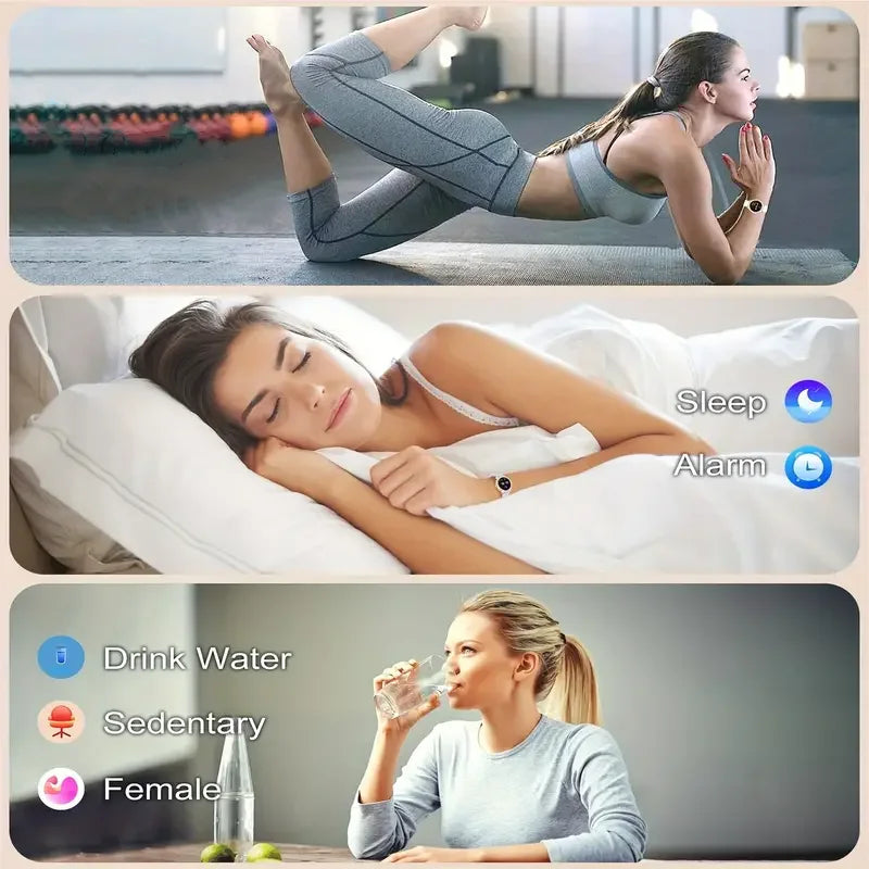 Smart Watches for Women Android iPhone Touch Screen Fitness Tracker