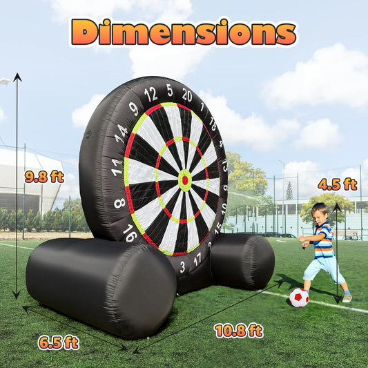VANCEN Inflatable Giant Outdoor Soccer Darts Board With Balls